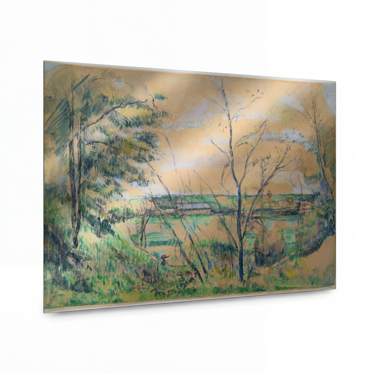 Obraz Paul Cézanne — In the Oise Valley — hliníkový panel s vysokým leskem — hliníkový panel s vysokým leskem