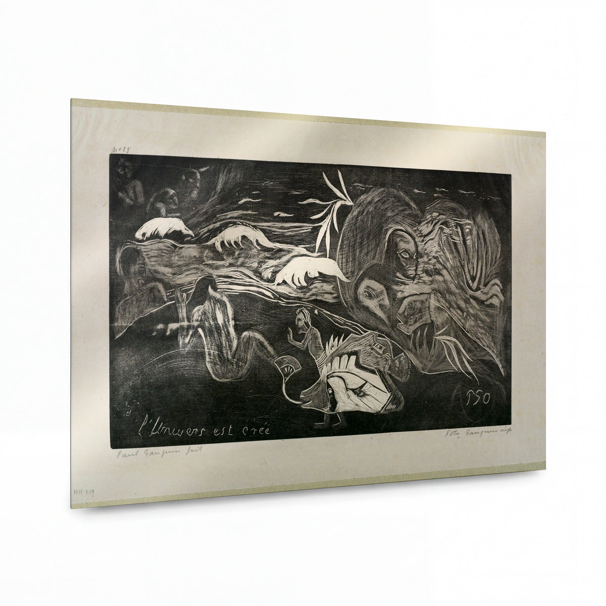 Obraz Paul Gauguin — The Universe Is Created — luxusní reprodukce na kovu — luxusní reprodukce na kovu