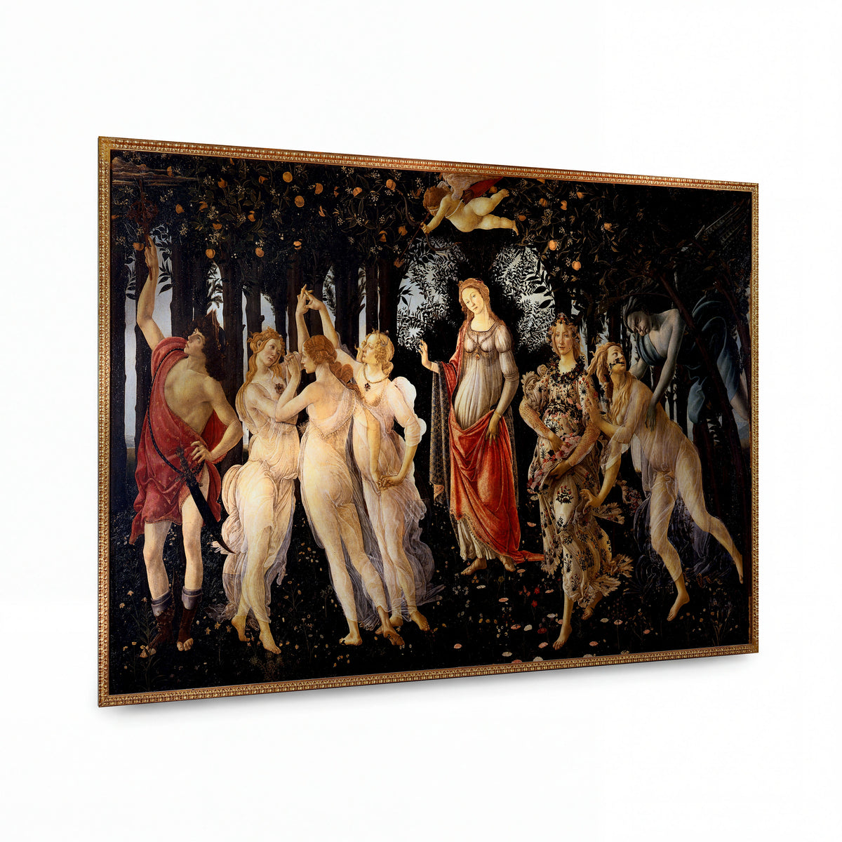 Obraz Sandro Botticelli — Primavera — lesklý kovový obraz — lesklý kovový obraz