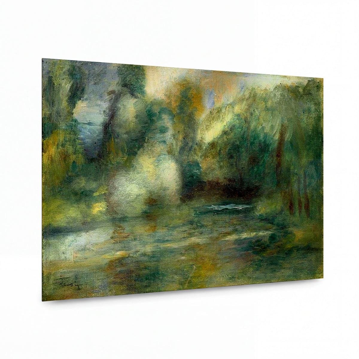 Obraz Pierre Auguste Renoir — Landscape 06 — reprodukce na kovovém panelu s vysokým leskem — reprodukce na kovovém panelu s vysokým leskem