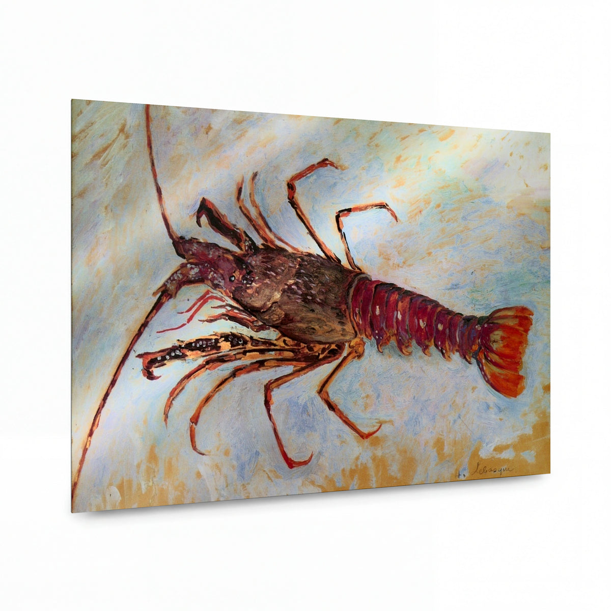Obraz Henri Lebasque — Lobster — kovová reprodukce s vysokým leskem