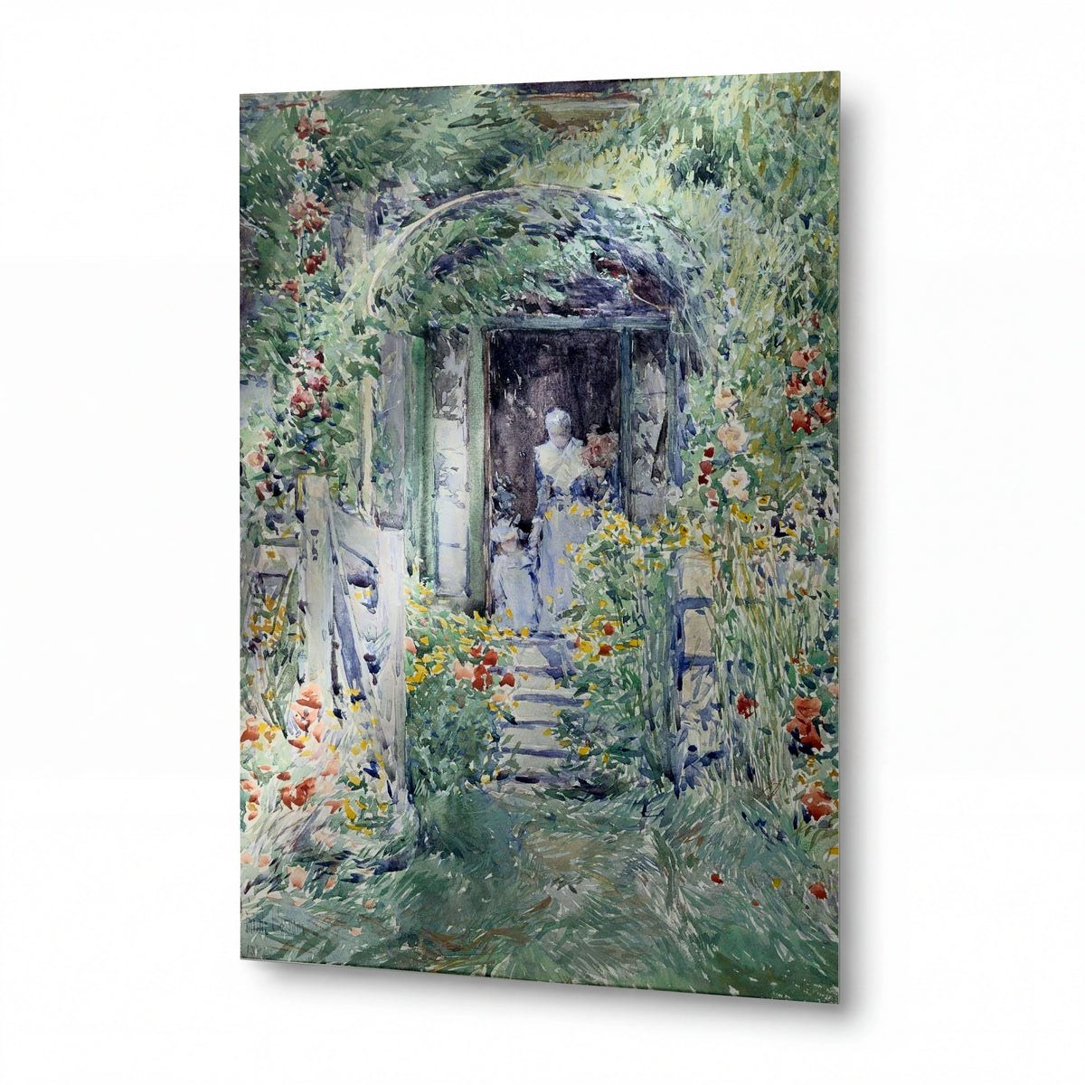 Obraz Frederick Childe Hassam — The Garden in Its Glory — hliníkový panel s vysokým leskem