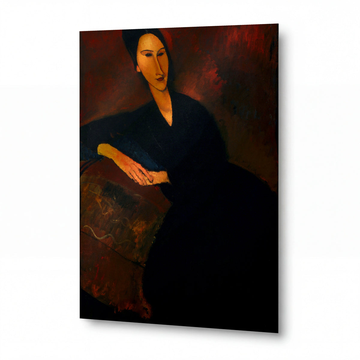 Obraz Amedeo Modigliani — Anna Zborowska — kovový obraz s vysokým leskem