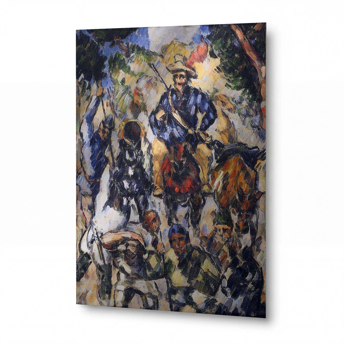 Obraz Paul Cézanne — Don Quijote, viděný zepředu — umělecký kovový obraz s vysokým leskem — umělecký kovový obraz s vysokým leskem