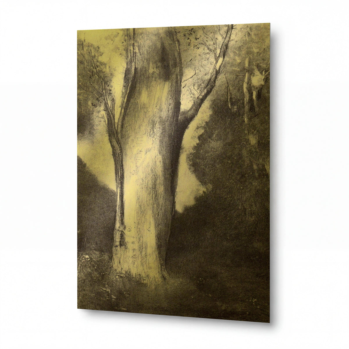 Obraz Odilon Redon — The Big Tree — umělecký kovový obraz s vysokým leskem