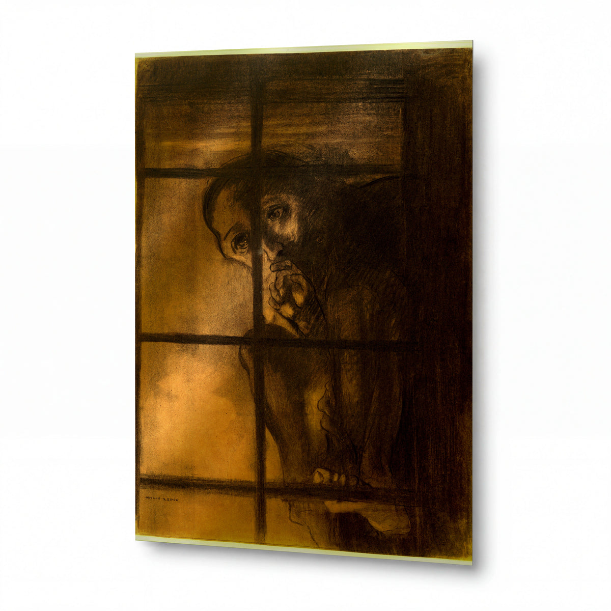 Obraz Odilon Redon — The Convict — reprodukce na lesklém hliníkovém panelu