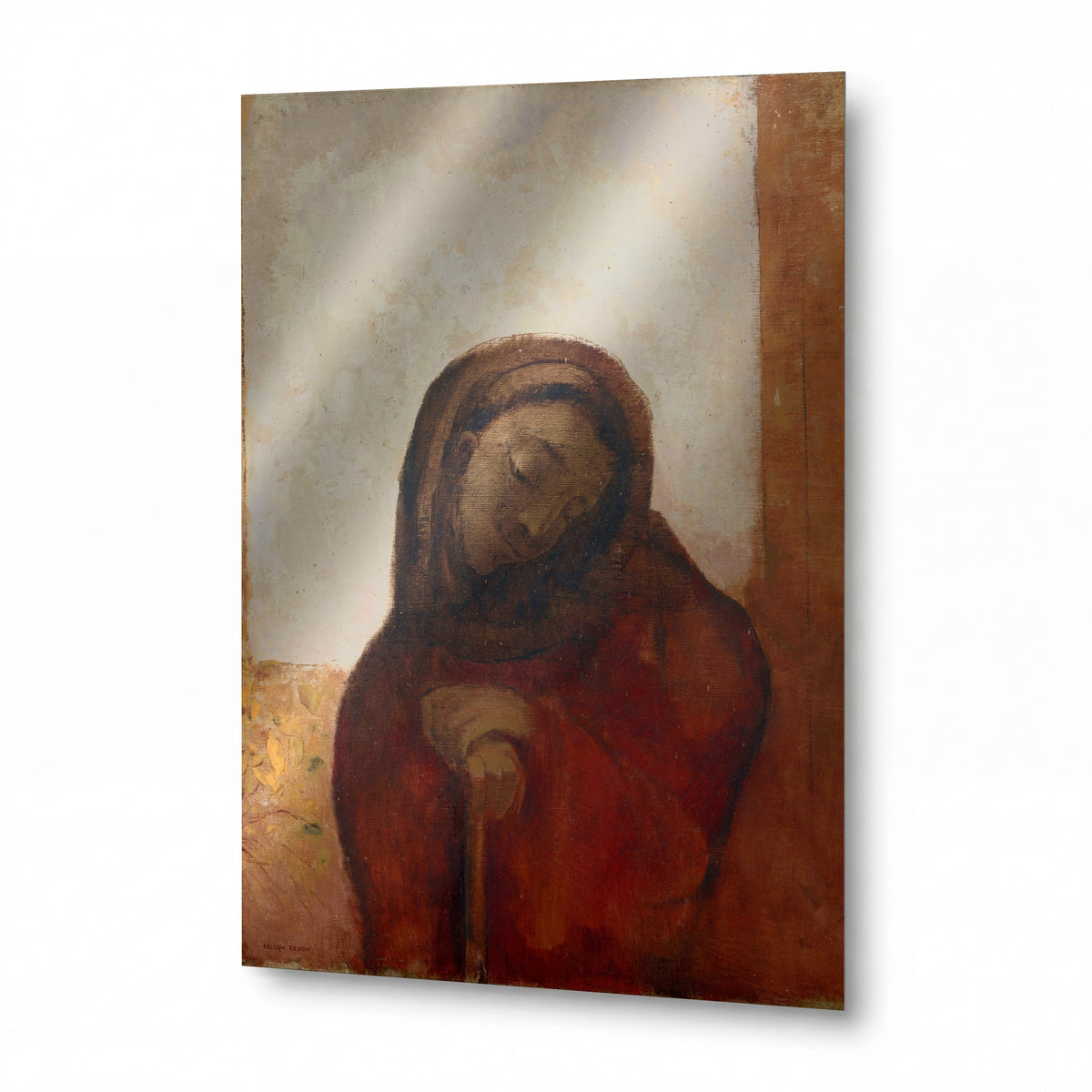 Obraz Odilon Redon — Despair — kovový obraz s vysokým leskem — kovový obraz s vysokým leskem