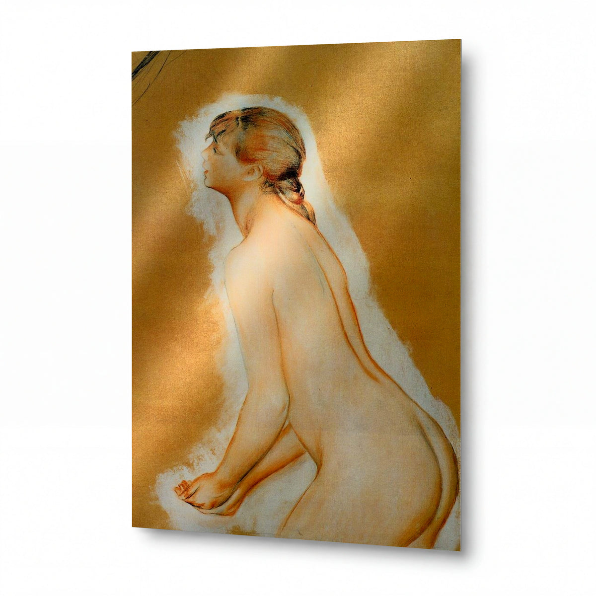Obraz Pierre-Auguste Renoir — Nude, 1886-87 — umělecká reprodukce na hliníku — umělecká reprodukce na hliníku
