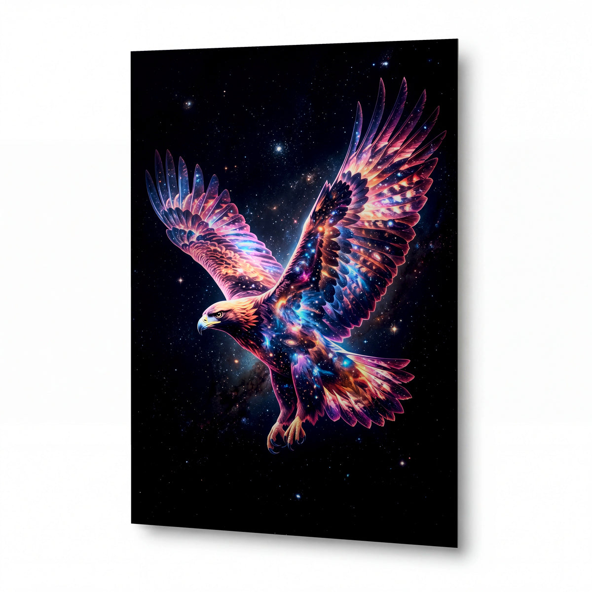 Obraz Orel v kosmickém oparu — obraz na kovovém panelu