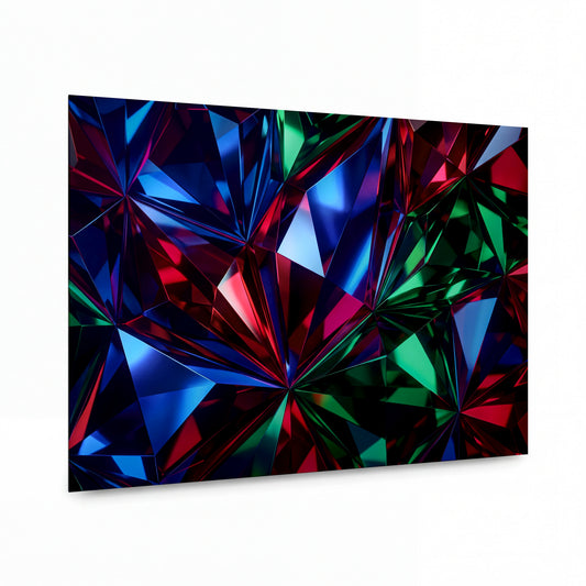 Obraz Drahokamové kaleidoskopové zlomy — prémiový lesklý obraz na hliníku