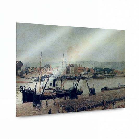 Obraz Camille Pissarro — Morning, after the Rain, Rouen, 1896 — lesklý obraz na hliníku