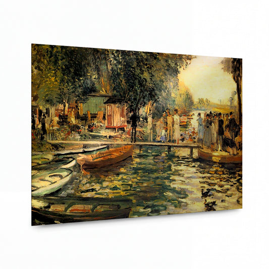 Obraz Pierre Auguste Renoir — La Grenouillere — lesklý obraz na hliníku — lesklý obraz na hliníku