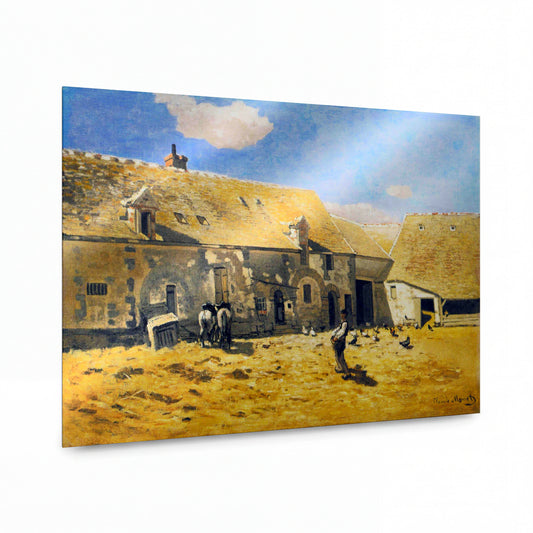 Obraz Claude Monet — Statek se slepicemi — umělecká reprodukce na hliníku — umělecká reprodukce na hliníku