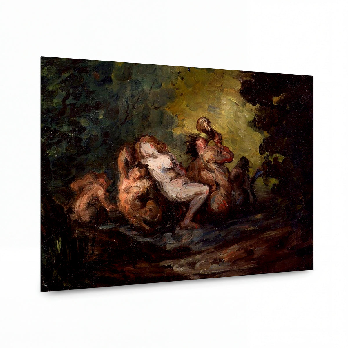 Obraz Paul Cézanne — Neried and Tritons — lesklý kovový obraz — lesklý kovový obraz