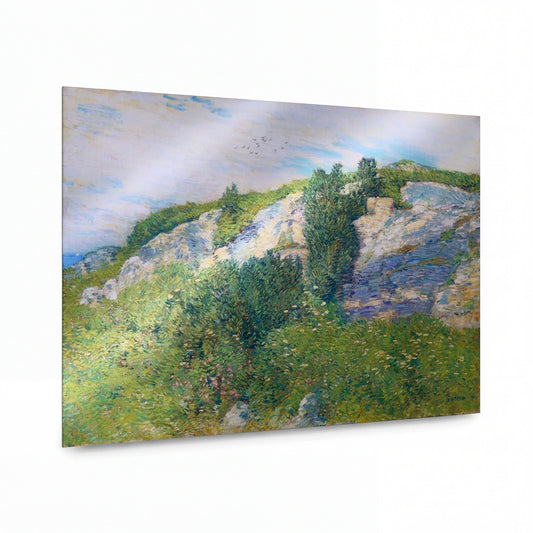 Obraz Childe Hassam — Ledges and Bay, Appledore — luxusní reprodukce na kovu — luxusní reprodukce na kovu