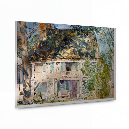 Obraz Frederick Childe Hassam — The Brush House — kovový obraz s vysokým leskem — kovový obraz s vysokým leskem