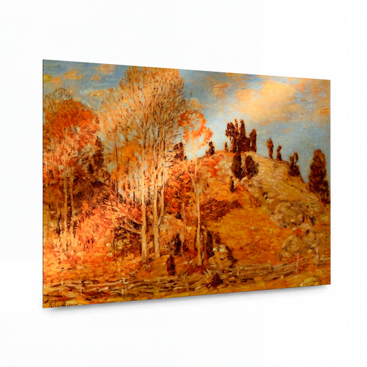 Obraz Frederick Childe Hassam — The Cedar Lot, Old Lyme — kovový obraz s vysokým leskem — kovový obraz s vysokým leskem