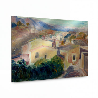 Obraz Pierre Auguste Renoir — Landscape of Cagnes-sur-Mer — prémiová reprodukce na kovovém panelu