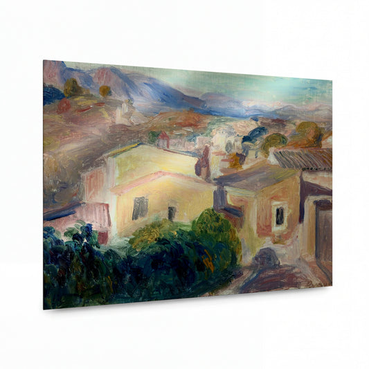 Obraz Pierre Auguste Renoir — Landscape of Cagnes-sur-Mer — prémiová reprodukce na kovovém panelu