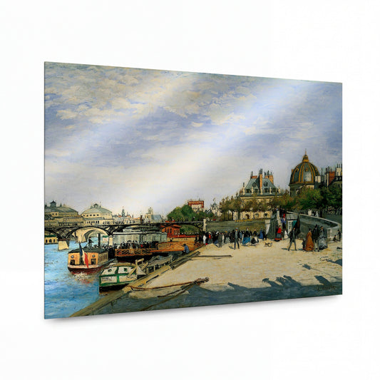Obraz Pierre Auguste Renoir — The Pont des Arts, Paris — kovový obraz s vysokým leskem — kovový obraz s vysokým leskem