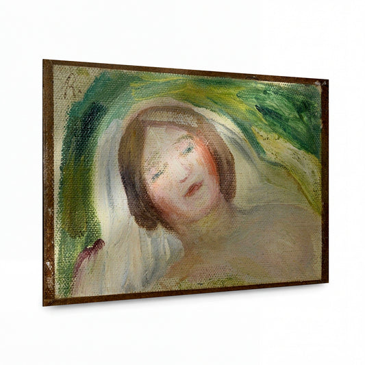 Obraz Pierre-Auguste Renoir — Young Woman Sleeping — lesklý obraz na hliníku — lesklý obraz na hliníku