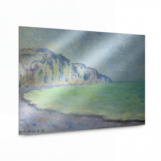Obraz Claude Monet — Křídové útesy u moře — reprodukce na lesklém hliníkovém panelu