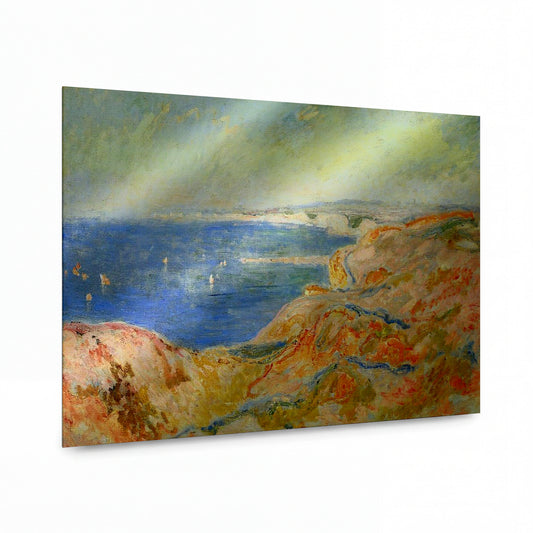Obraz Claude Monet — Pobřežní duny s výhledem na moře — hliníkový panel s vysokým leskem