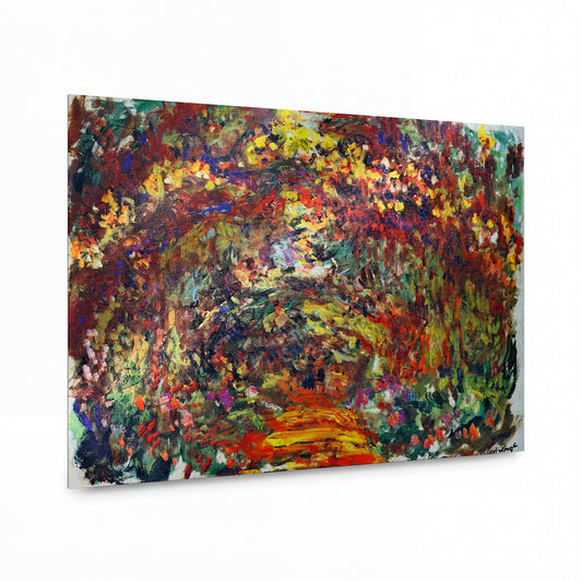 Obraz Claude Monet — Zahrada s květinovou alejí — umělecká reprodukce na hliníku