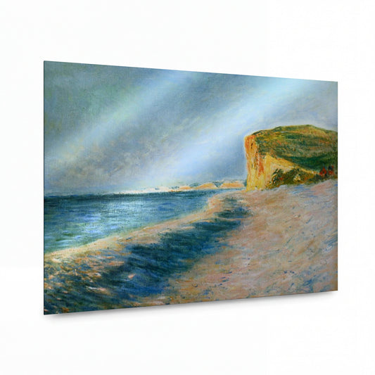 Obraz Claude Monet — Pobřežní útes s pláží — prémiová reprodukce na kovovém panelu