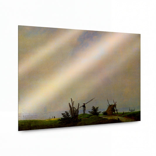 Obraz Caspar David Friedrich — Le Pecheur sur la plage — luxusní reprodukce na kovu — luxusní reprodukce na kovu