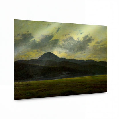 Obraz Caspar David Friedrich — Riesengebirgslandschaft — lesklý kovový obraz — lesklý kovový obraz