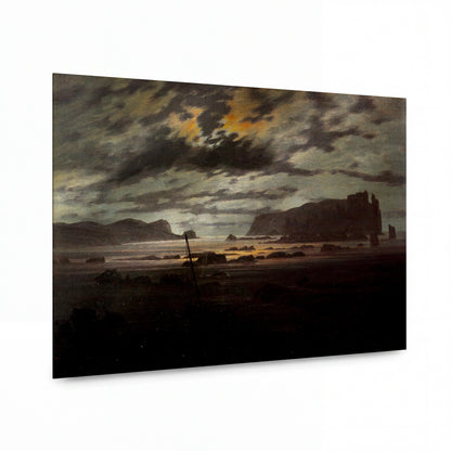 Obraz Caspar David Friedrich — Severní moře v měsíčním světle — umělecká reprodukce na hliníku — umělecká reprodukce na hliníku