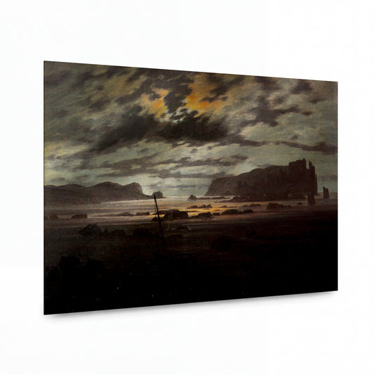 Obraz Caspar David Friedrich — Severní moře v měsíčním světle — umělecká reprodukce na hliníku — umělecká reprodukce na hliníku