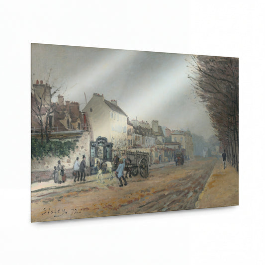 Obraz Alfred Sisley — Boulevard Heloise, Argenteuil — kovová reprodukce s vysokým leskem — kovová reprodukce s vysokým leskem