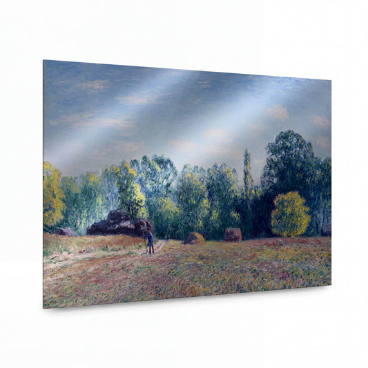 Obraz Alfred Sisley — Edge of the Forest — kovový obraz s vysokým leskem — kovový obraz s vysokým leskem