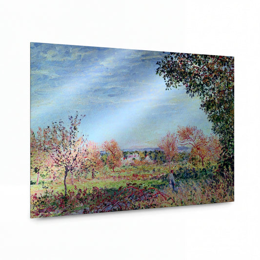 Obraz Alfred Sisley — September Morning — umělecká reprodukce na hliníku — umělecká reprodukce na hliníku