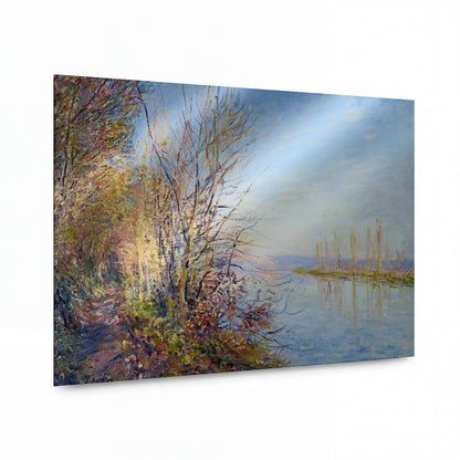 Obraz Alfred Sisley — Cesta u lesa Roches-Courtaut — babí léto, 1881 — umělecká reprodukce na hliníku
