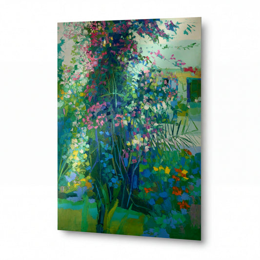 Obraz Alfred Sisley — The Road at Veneux — reprodukce na lesklém hliníkovém panelu — reprodukce na lesklém hliníkovém panelu