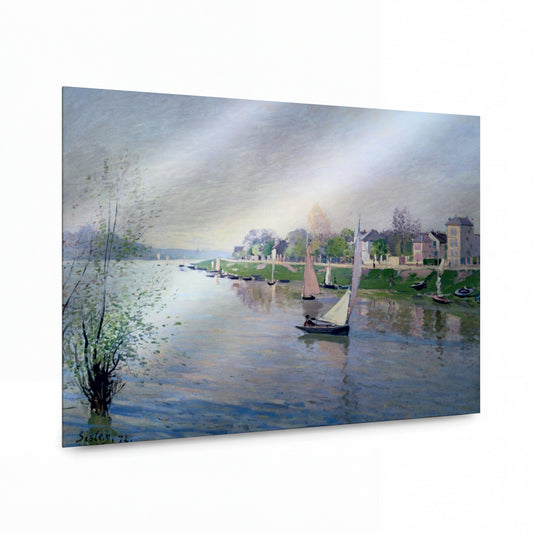 Obraz Alfred Sisley — The Seine at Argenteuil — luxusní reprodukce na kovu — luxusní reprodukce na kovu