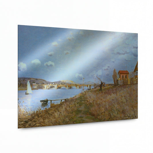 Obraz Alfred Sisley — The Seine at Argenteuil, 1872 — umělecká reprodukce na hliníku — umělecká reprodukce na hliníku
