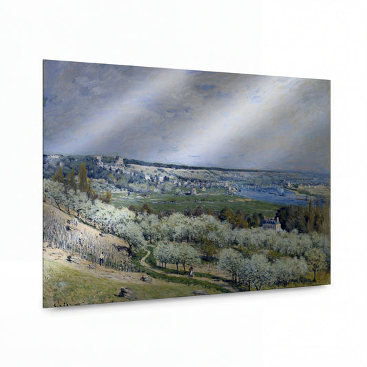 Obraz Alfred Sisley — Terasa v Saint-Germain, jaro — umělecká reprodukce na hliníku — umělecká reprodukce na hliníku