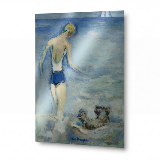 Obraz Alfred Sisley — Pohled na kanál Saint-Martin — kovová reprodukce s vysokým leskem