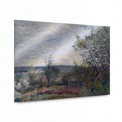 Obraz Alfred Sisley — Windy Day at Veneux — kovový obraz na hliníkovém panelu