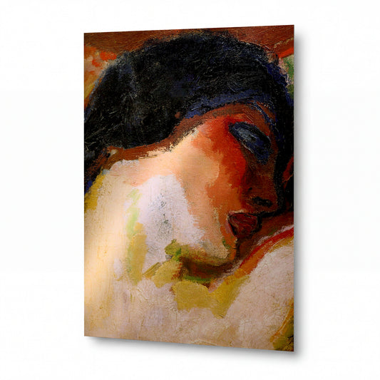 Obraz Henri Lebasque — Mother and Child in the Fields — reprodukce na kovovém panelu s vysokým leskem — reprodukce na kovovém panelu s vysokým leskem