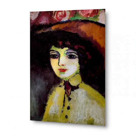Obraz Henri Lebasque — Woman in Black Gloves — reprodukce na lesklém hliníkovém panelu — reprodukce na lesklém hliníkovém panelu