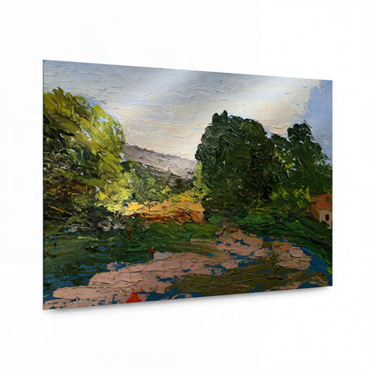 Obraz Paul Cézanne — Poledníí krajina — lesklý obraz na hliníku — lesklý obraz na hliníku