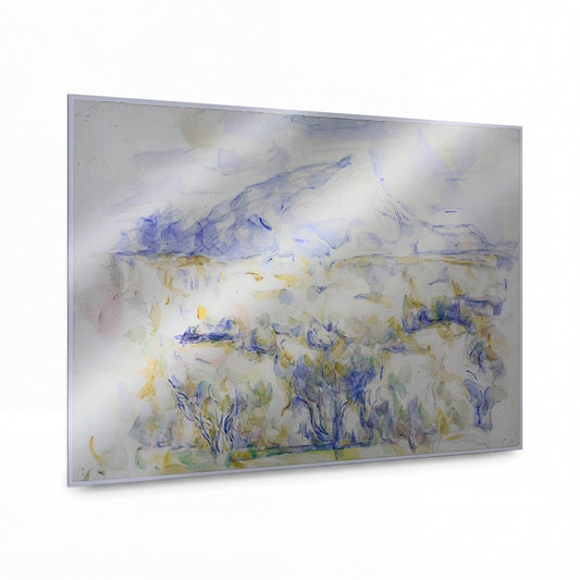 Obraz Paul Cézanne — Mount Sainte-Victoire — kovový obraz na hliníkovém panelu — kovový obraz na hliníkovém panelu