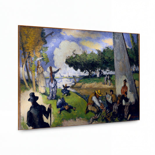Obraz Paul Cézanne — The Fishermen (Fantastic Scene) — umělecká reprodukce na hliníku — umělecká reprodukce na hliníku