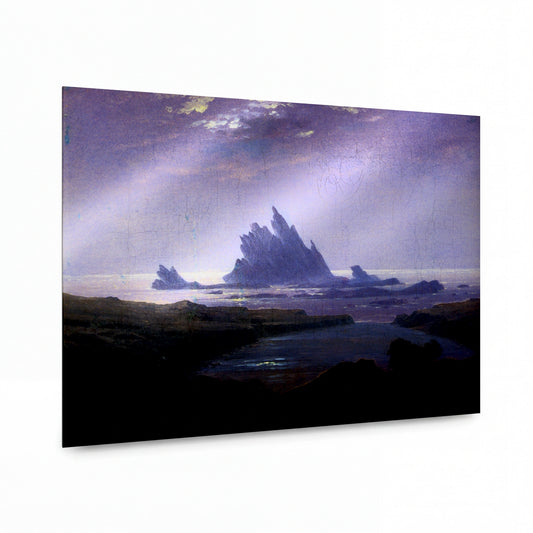 Obraz Caspar David Friedrich — Skalní útesy — luxusní reprodukce na kovu — luxusní reprodukce na kovu