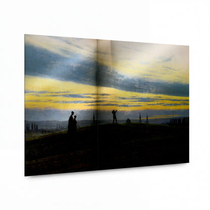 Obraz Caspar David Friedrich — Večerní hvězda — lesklý kovový obraz — lesklý kovový obraz